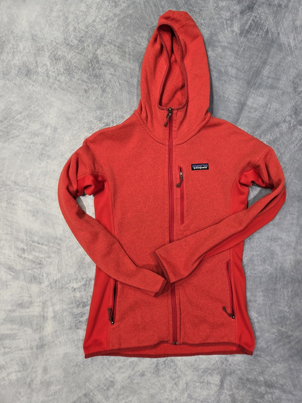 Patagonia Women's Red Full-Zip Hooded Jacket